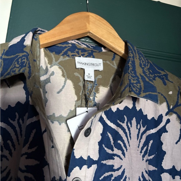 Making The Cut Gary Self Tie Dress Faded Army Royal Blue NWT - Picture 4 of 7